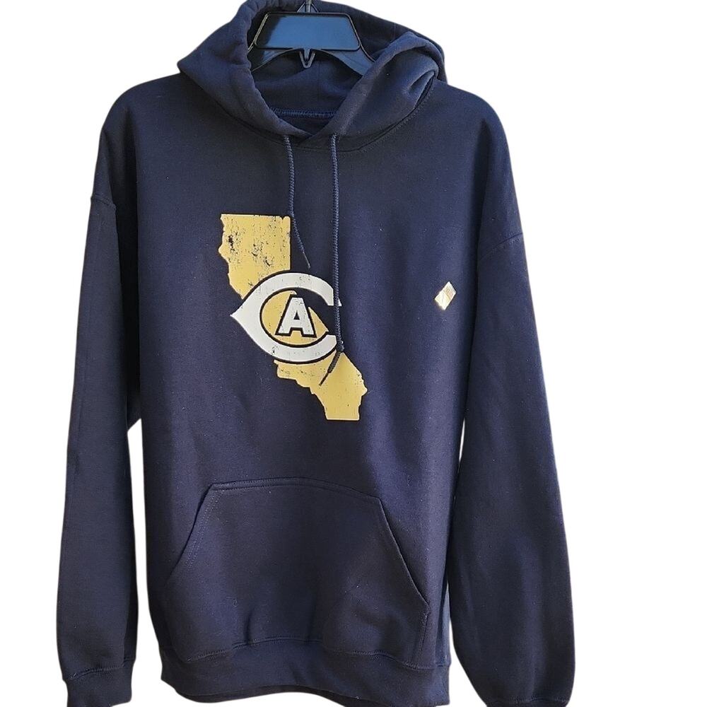 Navy Blue Mens Large Hoodie UC Davis Aggies